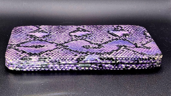 Purple Python clutch wallet purse - image 4