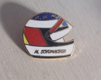 Michael Schumacher Formel 1 F1 Vintage Kavajnål - Race Champion Hjälmmärke