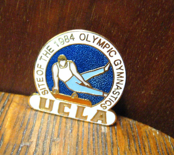 UCLA Gymnastics 1984 Olympic Games Lapel Pin Gem
