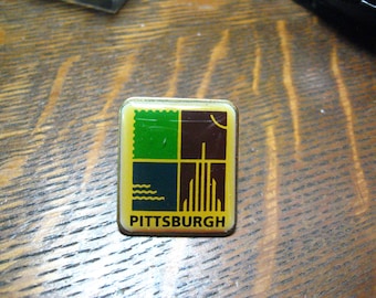 Pin de solapa vintage de EE. UU. de Pittsburgh, Pensilvania (PA)