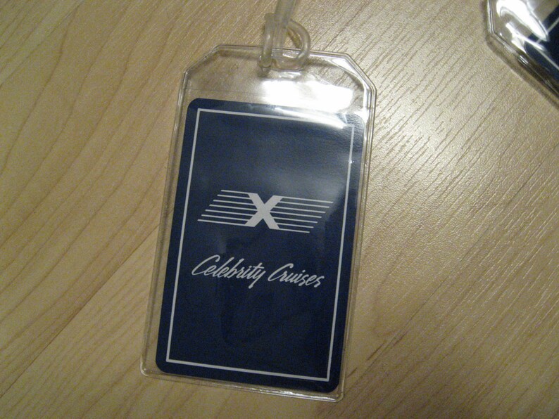 Celebrity Cruises Luggage Tags Vintage Playing Card Ship Etsy