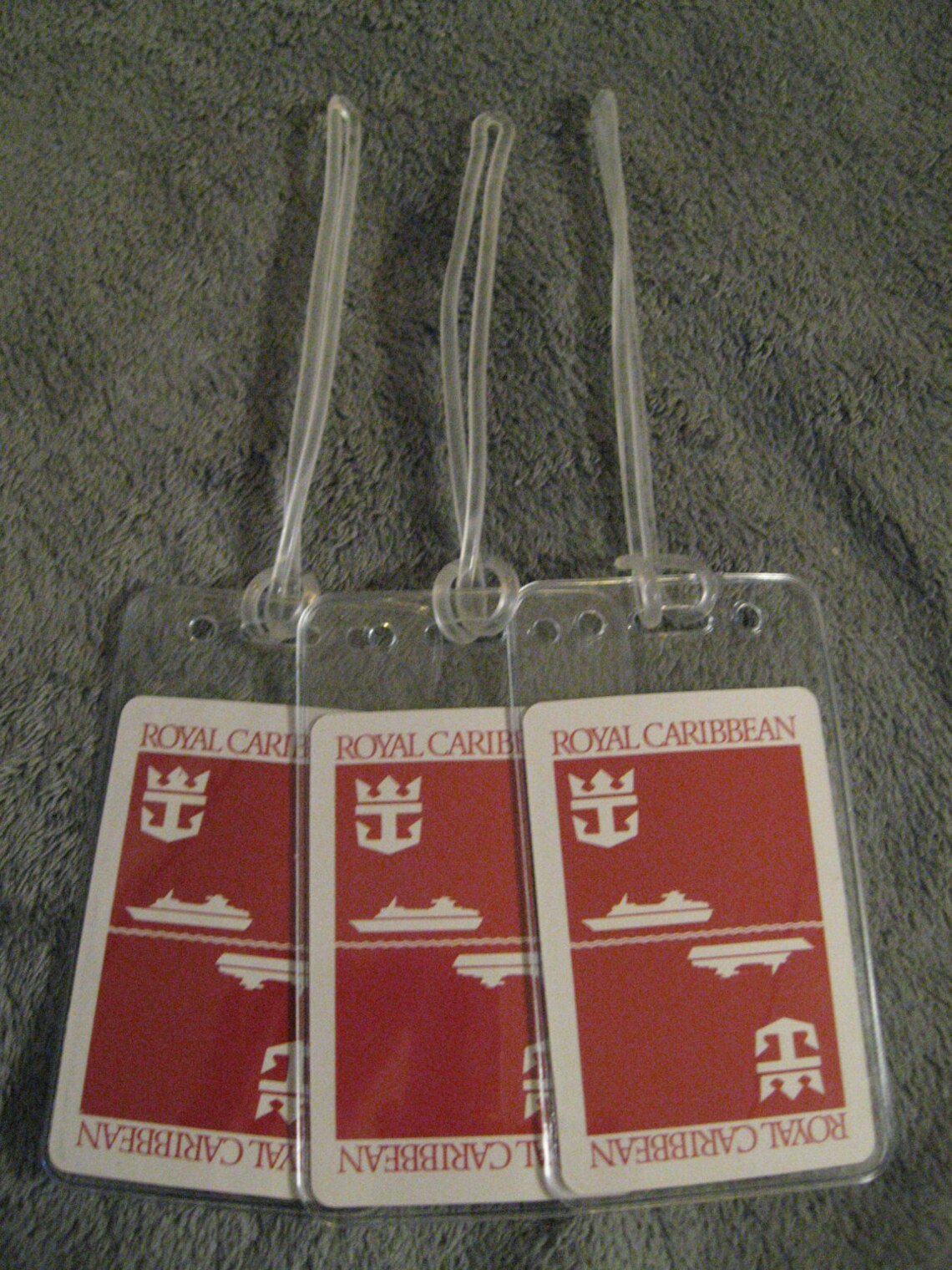 Royal Caribbean Luggage Tags Cruise Lines Ship Vintage Red Etsy