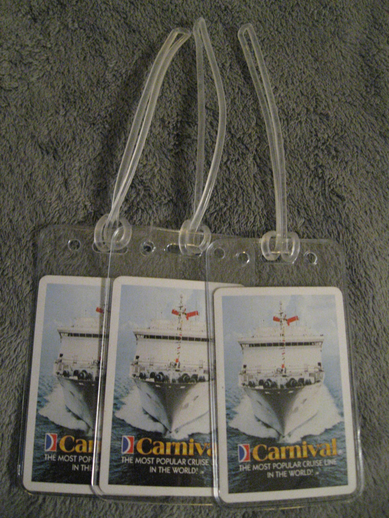 Carnival Luggage Tags Cruise Lines Ocean Ship Boat Vintage Etsy