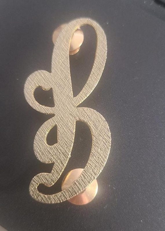 Letter "B" Script Initial Vintage Monogram Lapel … - image 2