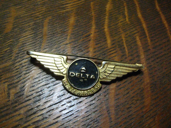 Delta Air Lines Antique Junior Stewardess Wings - image 1