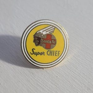 Santa Fe Railroad Super Chief Vintage Lapel Pin Tie Tack Brooch - Train Railway