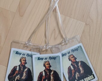 Tuskegee Airmen WWII Luggage Tags