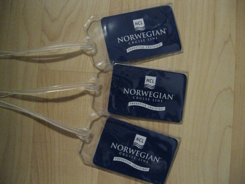 Norwegian Cruise Line Luggage Tags RePurposed NCL Playing Etsy
