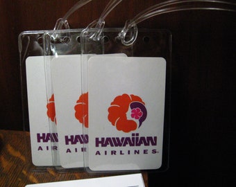 Hawaiian Airlines Vintage Playing Card Luggage Tags (3)
