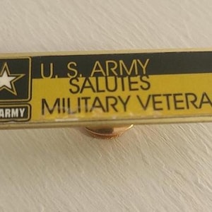 Vintage reversspeld Amerikaanse legerveteranen - Amerikaanse leger groet militaire badge