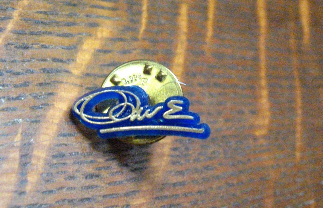 Sample Signature Pin Image Oawe Signature Vintage Name Lapel Pin - Etsy