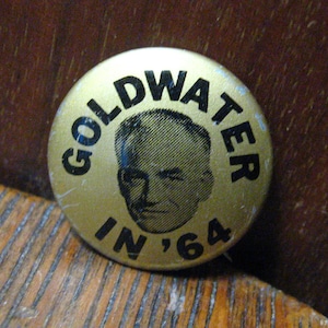 Barry Goldwater Vintage 1964 Campagne Reversspeld