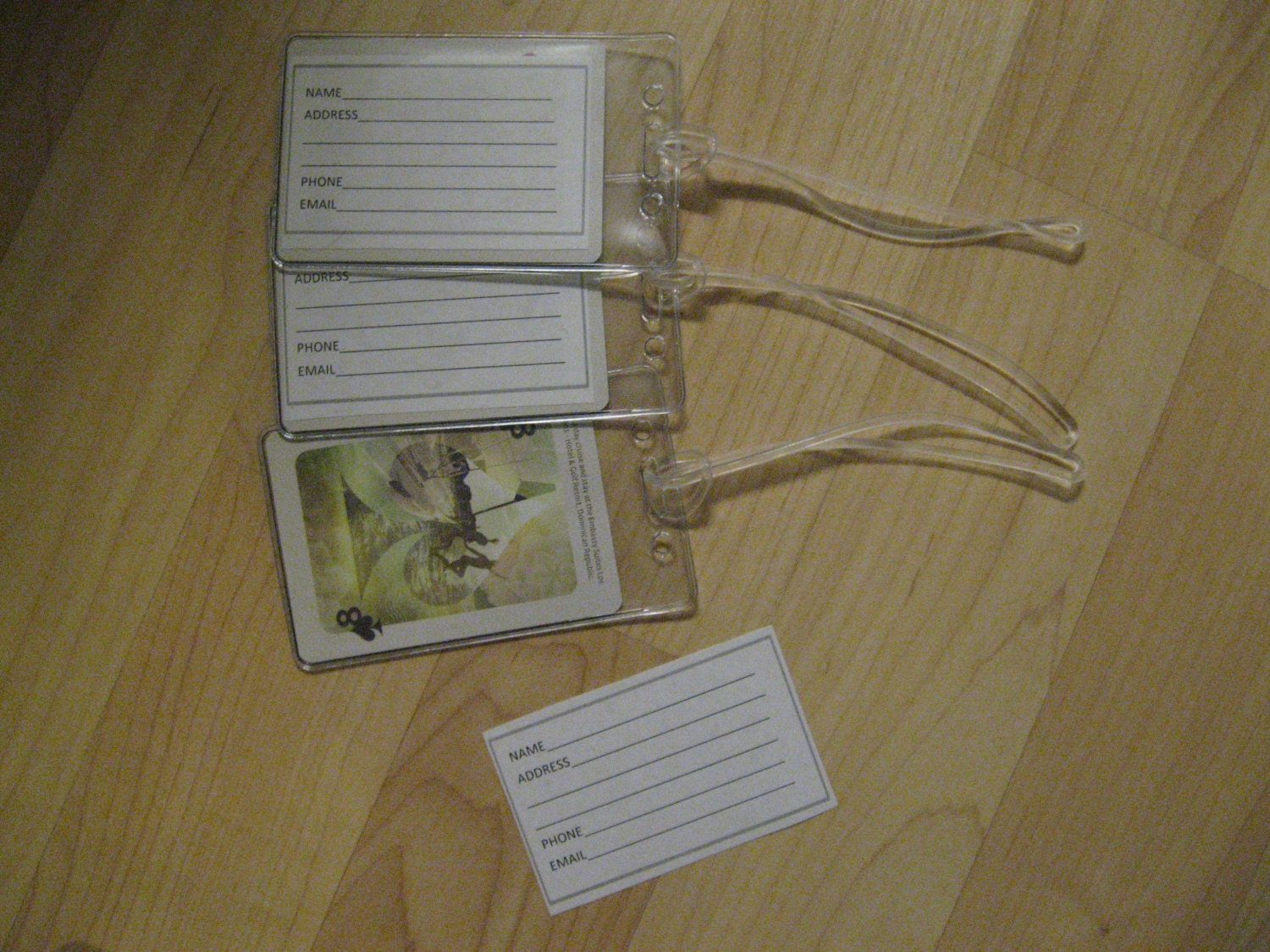 Hilton Honors Luggage Tags Repurposed Hotel Playing Cards Etsy