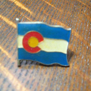 Colorado USA Vintage State Flag Lapel Pin
