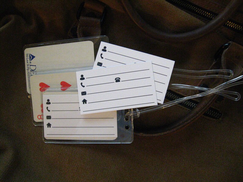 Delta Airlines Luggage Tags Vintage White We Love To Fly Etsy