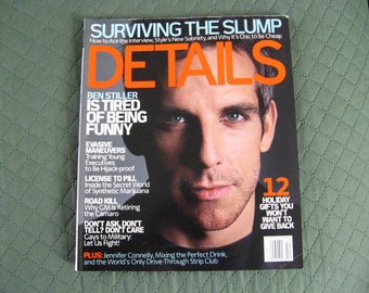 Details Magazine de décembre 2001 Ben Stiller