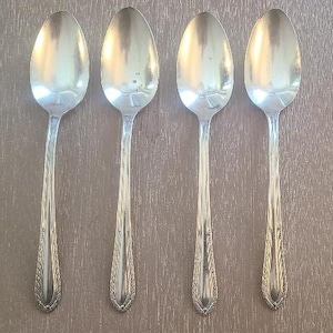 Wm Rogers Vintage 1930's Ladyship Pattern Tablespoons (4