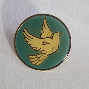 Taube Vogel des Friedens Hoffnung Vintage Revers Pin Krawattennadel Brosche - Heiliger Geist Liebe Pin