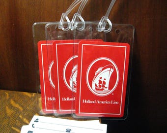 Zestaw etykiet bagażowych Holland America Cruise Lines (3)