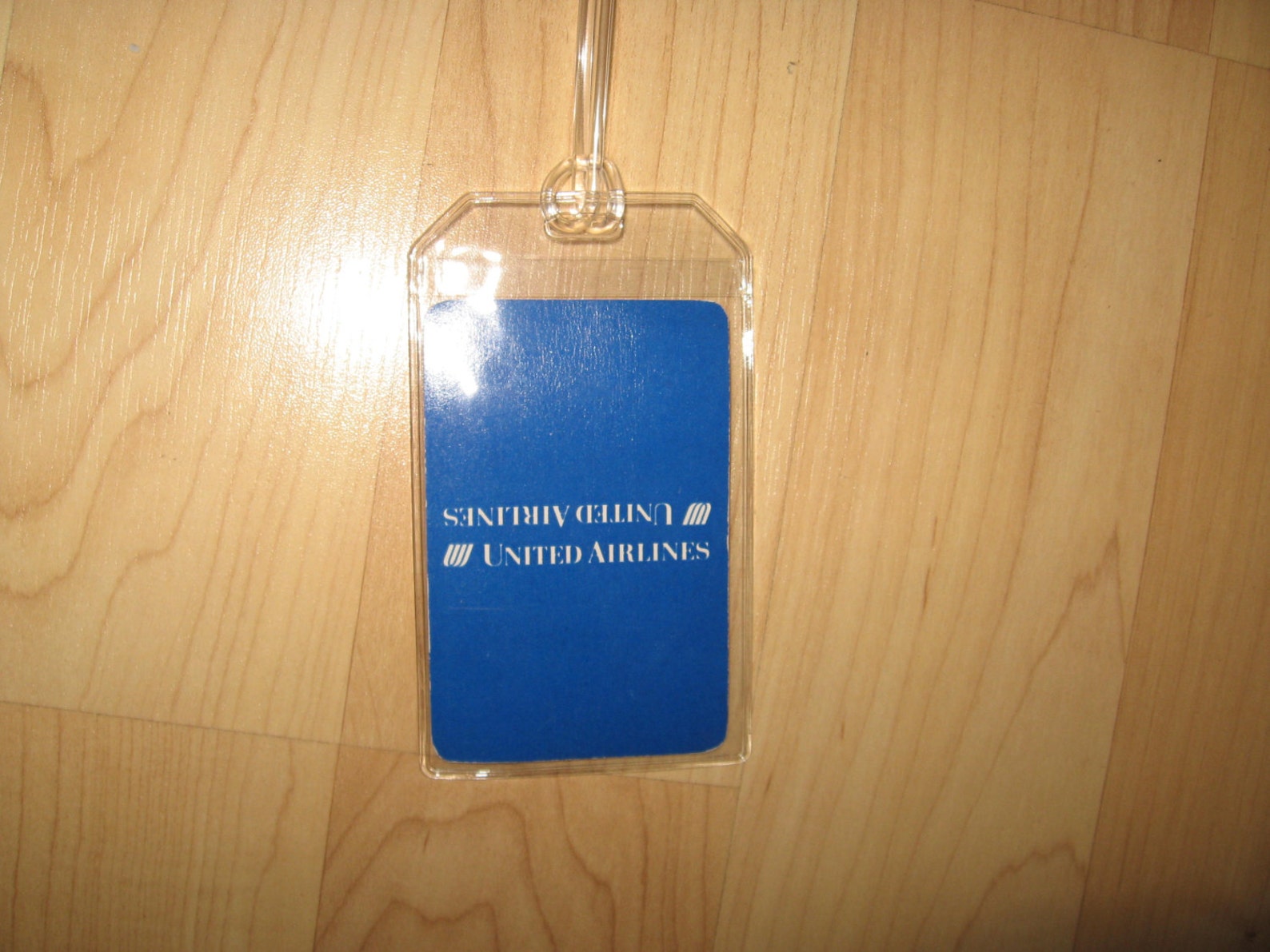 United Airlines Luggage Tags Vintage Tulip Logo Blue UAL Etsy