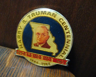 Harry S. Truman Centennial 1984 Vintage Lapel Pin
