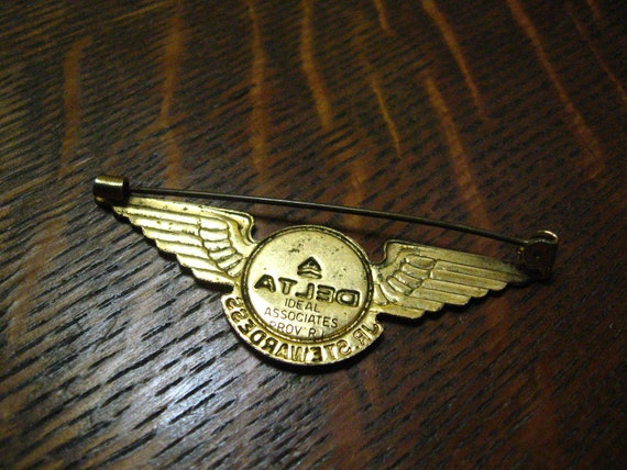 Delta Air Lines Antique Junior Stewardess Wings - image 4