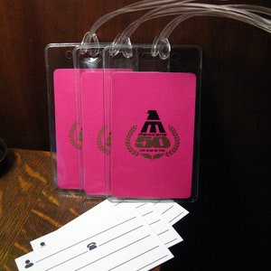 Etiquetas de bagagem para cartas de baralho vintage da Mexicana Airlines (3)