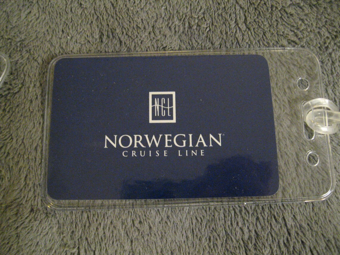NCL Luggage Tags Norwegian Cruise Line Lines Ship Vintage Etsy