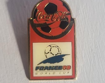 F.I.F.A. WORLD CUP FRANCE 1998 FOOTBALL Enamel Pin BADGE | UK