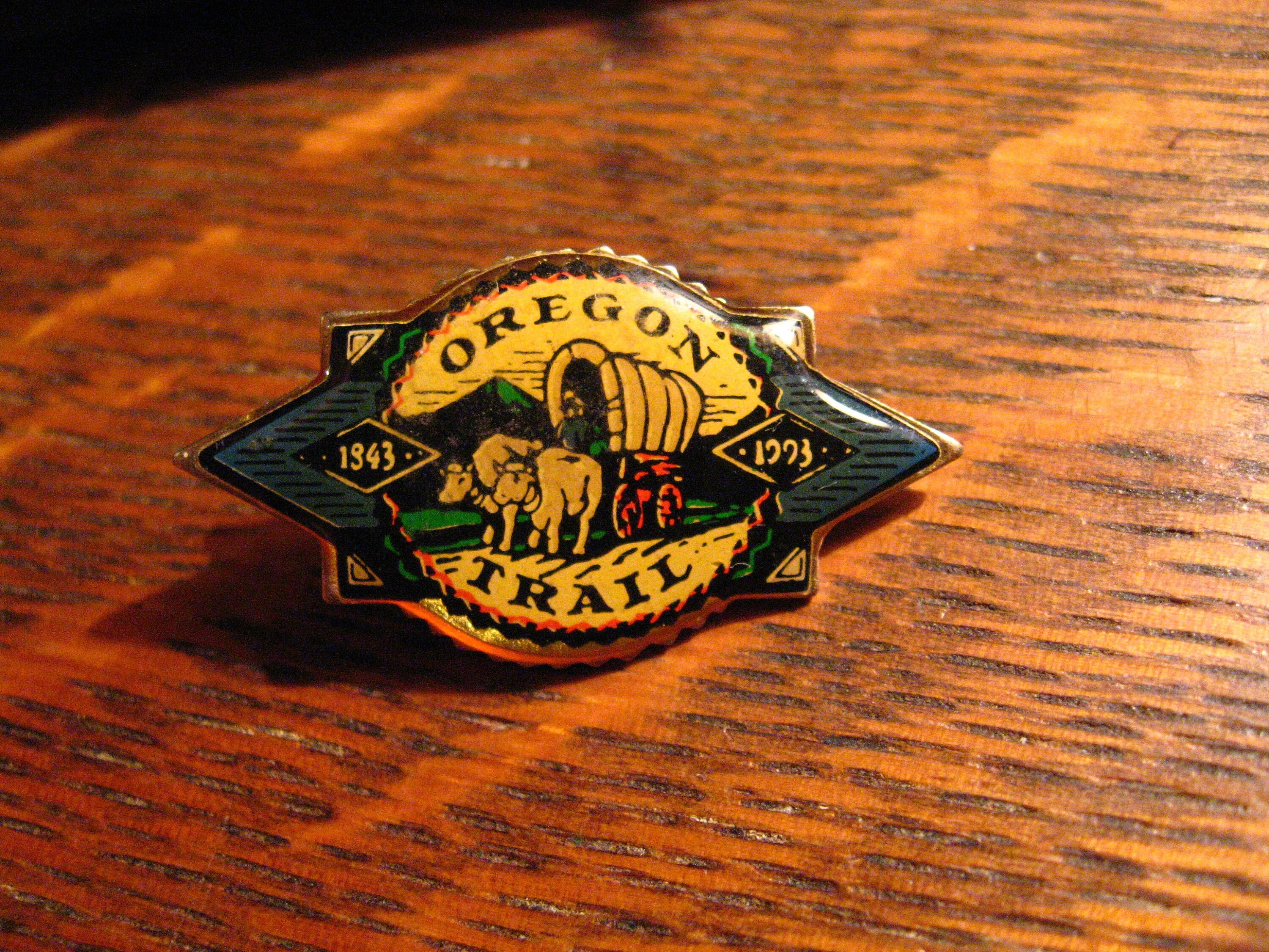 Oregon Trail Lapel Pin Vintage 1993 USA Emigrant Trail Etsy
