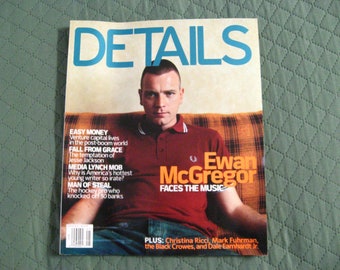 Details Magazine mai 2001 Ewan McGregor