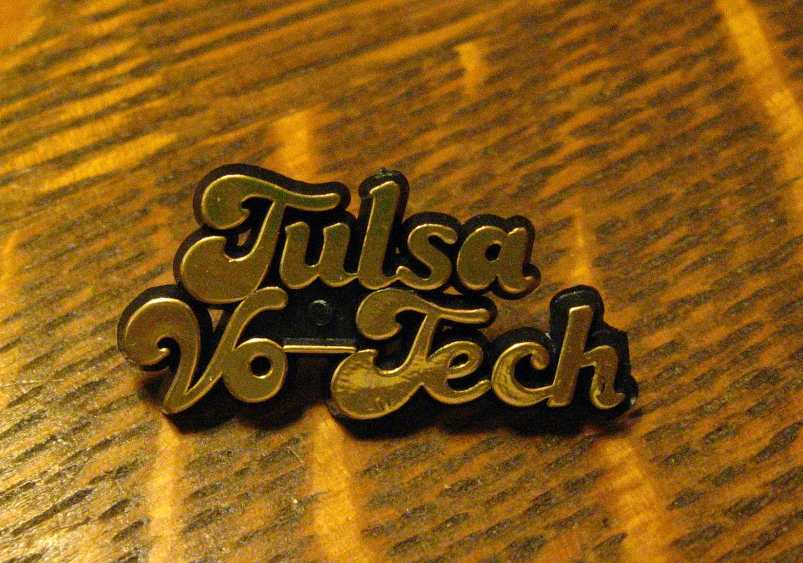 Tulsa VoTech Oklahoma Lapel Pin Vintage OK Vocational Etsy