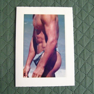 Aussie Grafiken 1980's Gay Foto Grußkarte