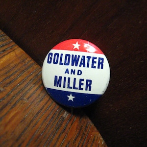 Barry Goldwater William Miller 1964 knop