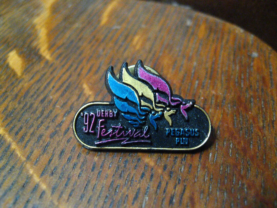Kentucky Derby Festival 1992 Pegasus Lapel Pin Etsy