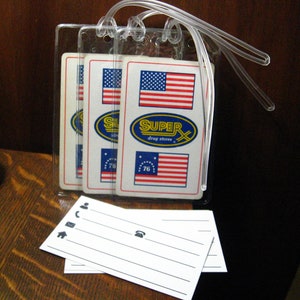 SupeRX Drug Stores Vintage Playing Card Luggage Tags (3)