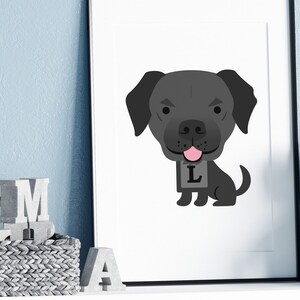 L is for Labrador Retriever | Alphabet ABC Blocks, Black Lab, Labrador Retriever Gifts, Black Lab Gifts, Black Labrador, Dog Memorial Gifts