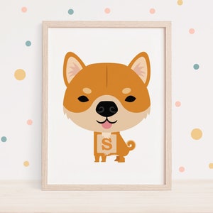 S is for Shiba Inu, Shiba | Alphabet ABC Blocks, Shiba Inu Gifts, Cute Shiba, Shiba Inu Art, Shiba Inu Mom, Shiba Inu Memorial, Dog Mom Gift