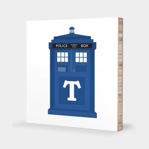 TARDIS - Doctor Who wall art | Doctor Who print - Doctor Who baby, Doctor Who nursery, Dr Who decor - Doctor Who bedroom ABC bamboo wall art