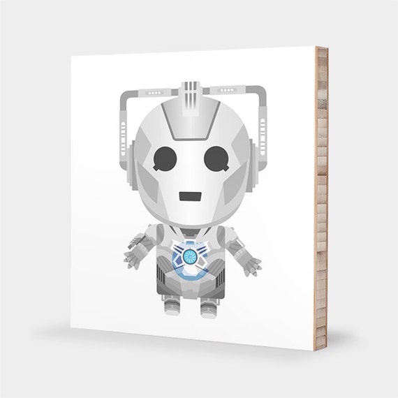 Doctor Who Wall Art Doctor Who Print Cyberman Doctor Who Baby Doctor Who Nursery Dr Who Gift Doctor Who Bedroom Abc Bamboo Wall Art