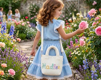 Custom Kids Crossbody Bag Personalised Toddler Purse With Name Girls Birthday Gift Monogram Child Mini Bag First Purse Gift for Toddler Girl