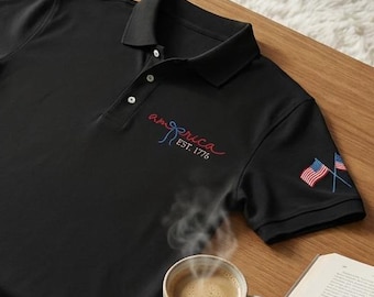 Coquette America Embroidered Sweatshirt, Retro Est 1776 Crewneck, 4th of July USA Sweater, Patriotic American Flag Gift