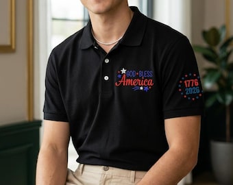 Sudadera bordada del 250 aniversario de EE. UU., Sudadera "Dios bendiga a América 1776-2026", Ropa patriótica estadounidense, Regalo del 4 de julio