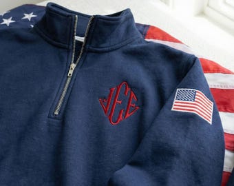 Embroidered J.E.E. Epstein Quarter Zip Sweatshirt, Viral Meme Jeffrey JEE Monogram Unisex Sweater, Jeffrey Epstein Embroidery Merch