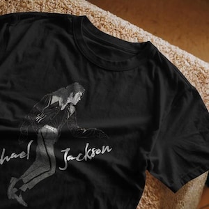 Michael Jackson Unisex Garment-Dyed T-shirt, Vintage Music Tee, Concert Apparel, Pop Icon Shirt, Gifts for Fans, Retro Style