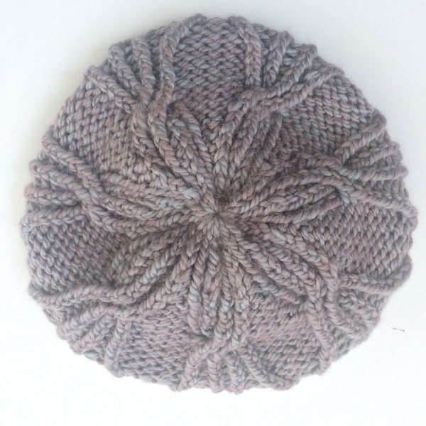 Beanie Mütze Strickmuster, Download Pdf Damen Wolle Haube stricken Kit, Grobstrick Zopfmütze, Weihnachten Handwerk diy Stricker Geschenk