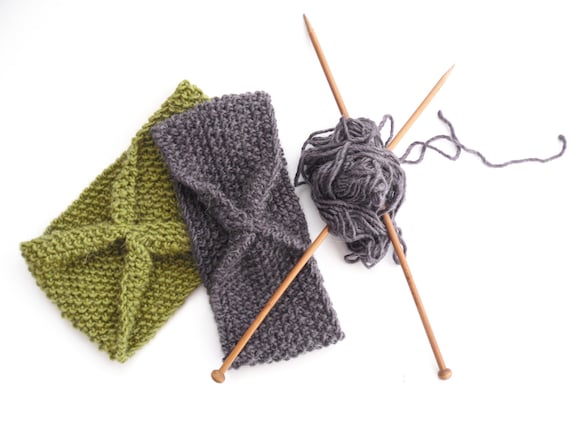 Beginner Knit Headband Pattern: Moss Stitch, DK Yarn (PDF Download)