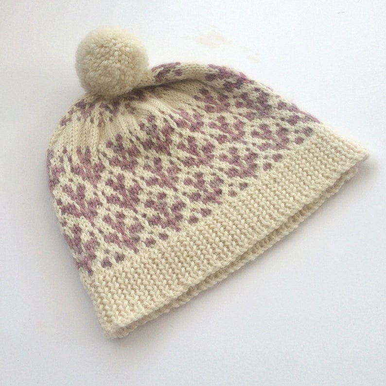 winter accessory gift for her hand knitted alpaca hat ladies beanie hat hand knit accessories pom pom hat Sprig Beanie hat
