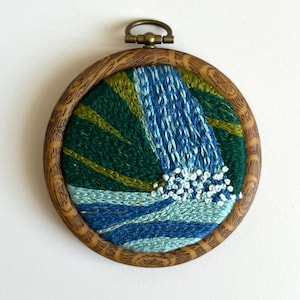 Mini Embroidery Hoop Art: Hand-Stitched Fiber Art Decor
