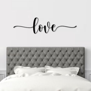 Love Metal Word Art | Honey Script Word Art with Scrollwork | Indoor Outdoor Love Sign | Love Wall Art | Farmhouse Decor | Love Word Art